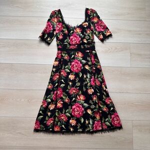 Dolce & Gabbana Midi Rose Dress